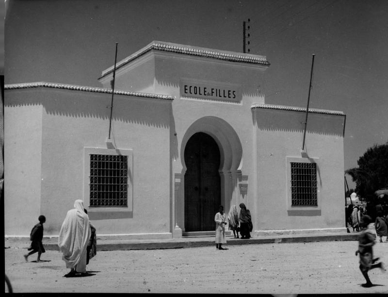 Ecole des filles, Tunisie, années 50